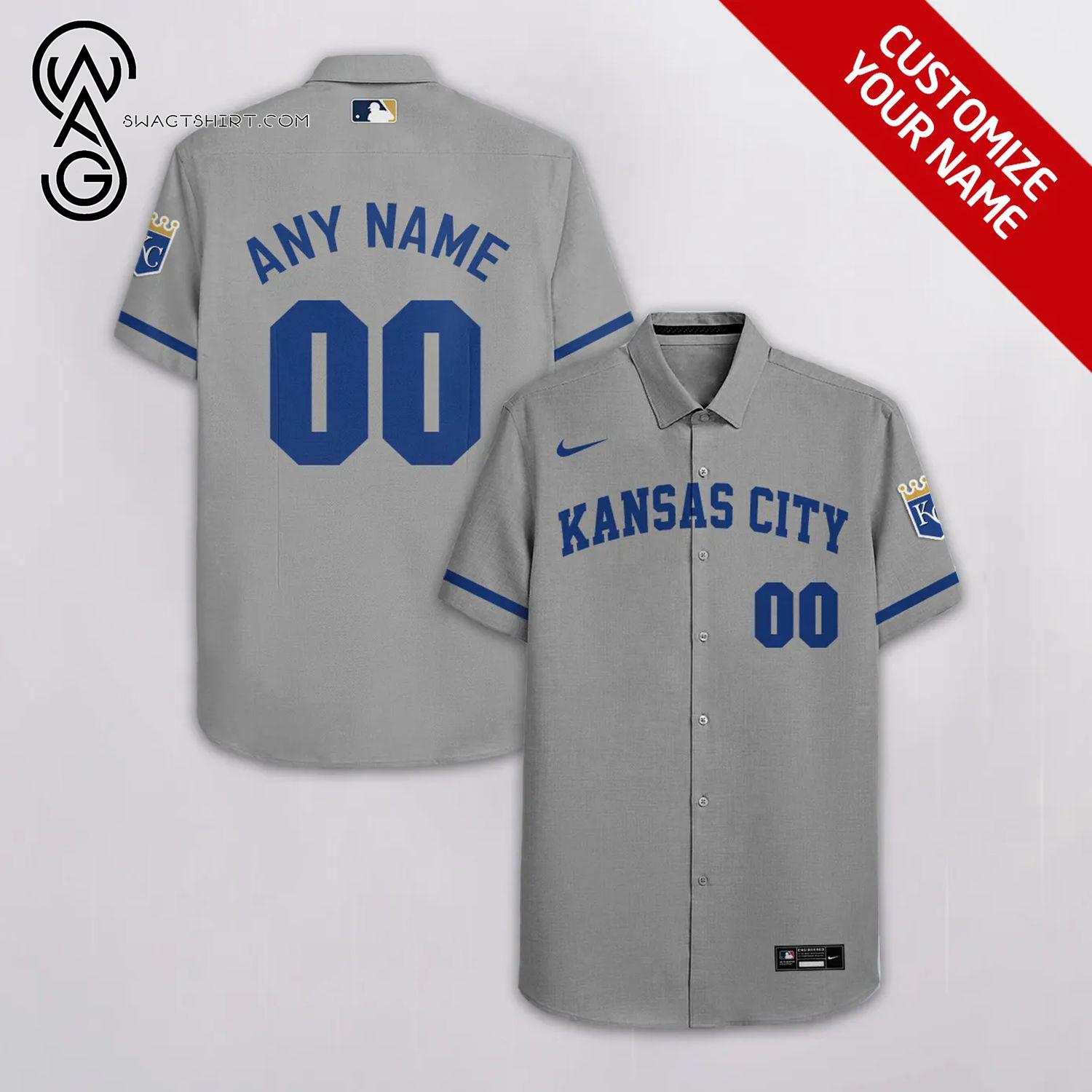 [Top Trending] Kansas City Royals Team Full Printing Personalized Hawaiian Shirt